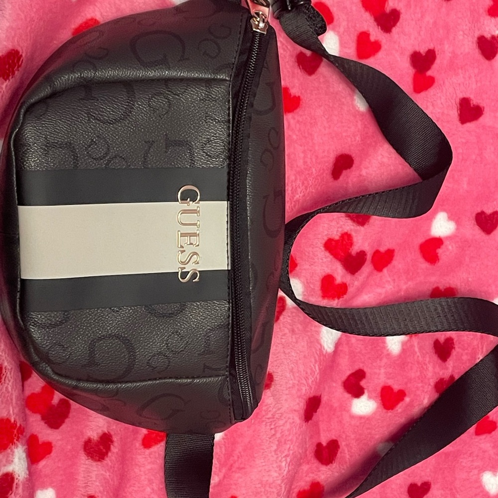 GUESS Black and Gray Crossbody Bag